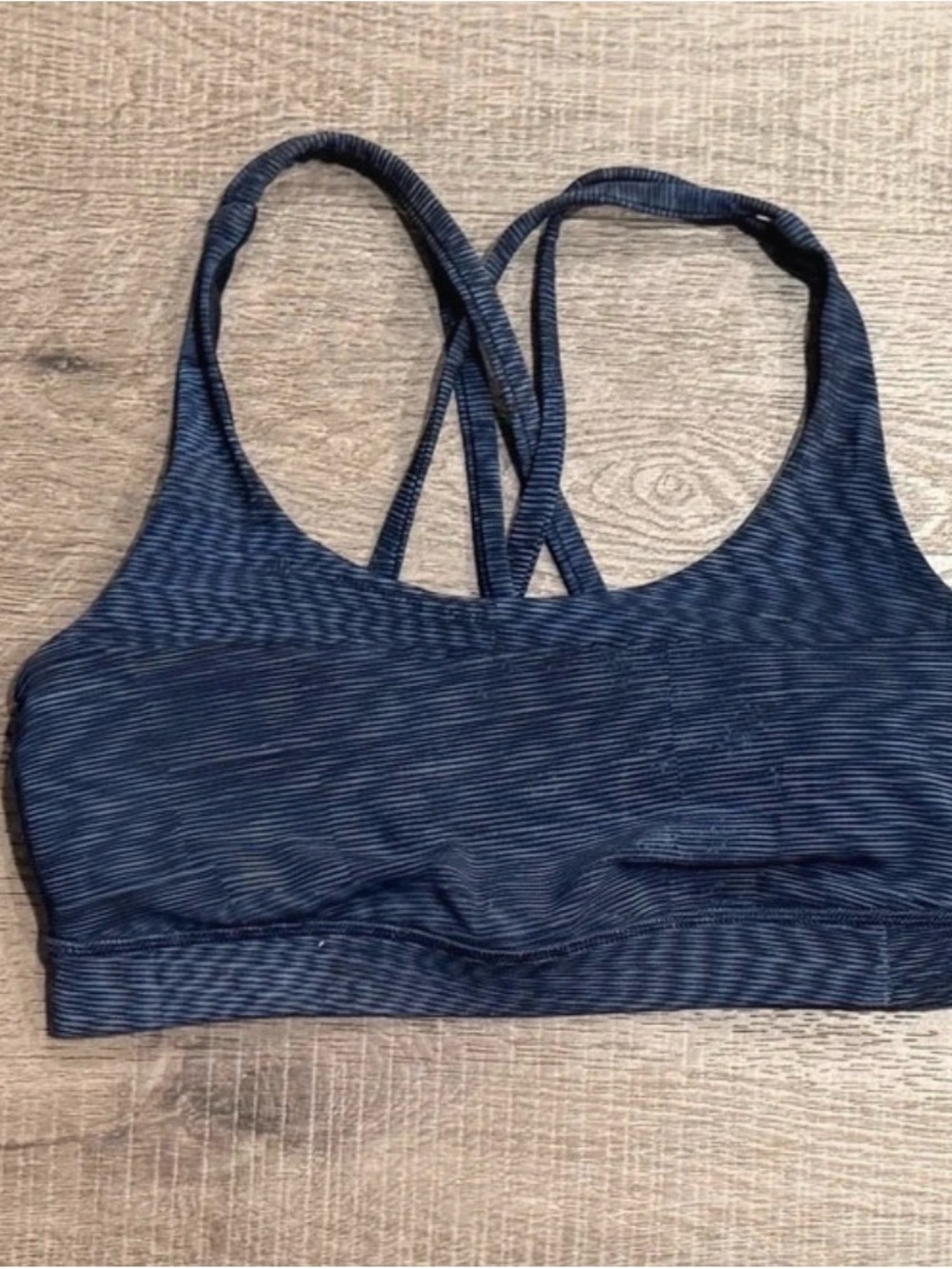 Lululemon heathered navy/blue sports bra - Size 4